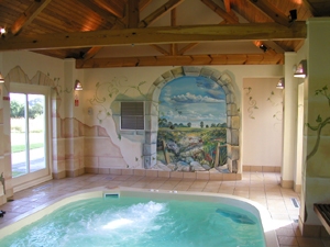 house with pool, sauna, aromatherapy, beautician and indulgent pampering