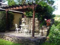 cottage in wales with patio