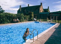 several bathrooms and swimming pool