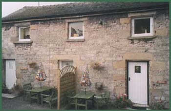 Dove and Manifold Cottages built of the local Derbyshire stone