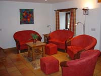 Clew Park Cottage lounge, cottages in Devon with plasma screen TV in communal area
