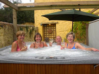 cottage hot tub somerset