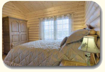 bedroom log cabin