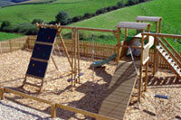 playground at these comfortable 4 star cottages in South Molton north Devon
