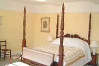 Old-fashioned four poster in a lovely country house for a self-catering holiday