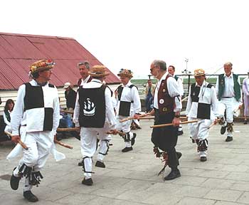 Morris dancing at the Old Leigh folk festival in Essex