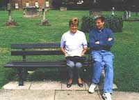 Ellen Overton and John Booth taking time out for a chat
