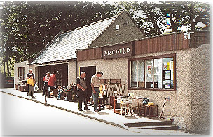 antiques on holiday in Mossat, Scotland