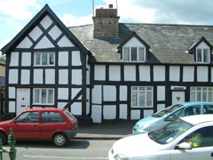 Blck and white villages in Herefordshire