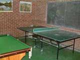 games room self-catering holidays