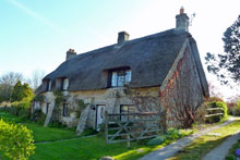 thatched country cottage