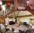 self catering barn with vaulted ceiling