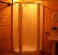 Shower inside, chemical toilet outside