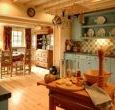 A beautiful exceptionally well equipped kitchen in every single cottage