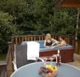 Private hot tub at Sandybrook