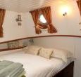 Luxury bedroom on barge