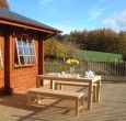 self-catering farm lodge sleeps 4 for holidays in Welsh borders