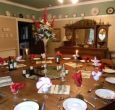 Large formal dining table