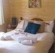 luxurious self catering log cabin with hot tub Powys Wales