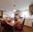 Ths kitchen is equipped with an electic cooker and oven and all essentials for self catering holidays