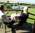 Enjoying a glass of your favourite wine overlooking the ever changing views