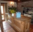 Country style kitchen with table
