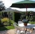 country cottage with garden