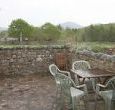 The patio area