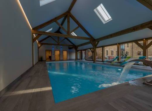 Croftview sleeps up to 30 in Somerset with private Spa Hall Swimming Pool 