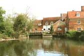 Flatford Mill in Flatford - one of the rural scenes that Constable painted and remains as beautiful to this day