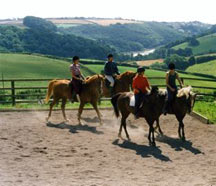 self-catering cottages with horse riding lessons