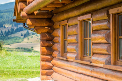 Remote wood cabin