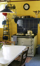 kitchen with Aga