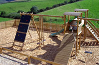 playground at these comfortable 4 star cottages in South Molton north Devon