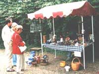 One of the numerous stalls selling antique paraphernalia