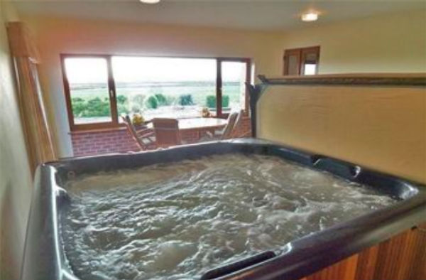 Hot Tub with Views over Fields and Pastures
