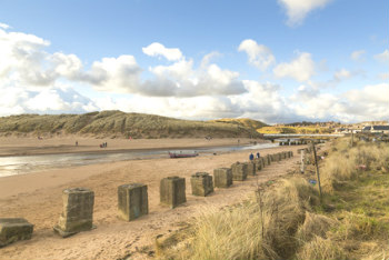 Golden Sands of an unspoilt Aberdeenshire beach.