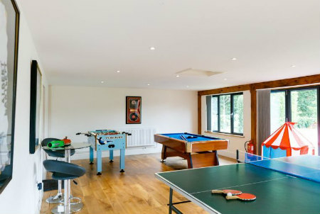 Games room for fun holidays