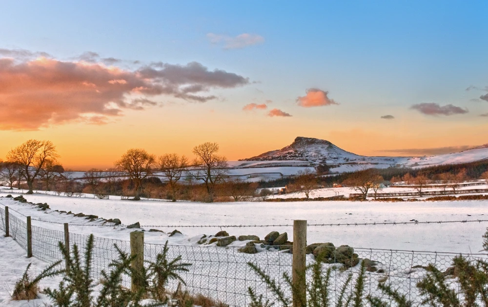 Snow covered winter landscape