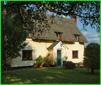 small cottages with a garden