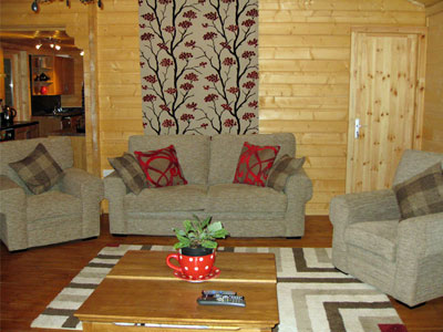 lounge log cabin for holidays