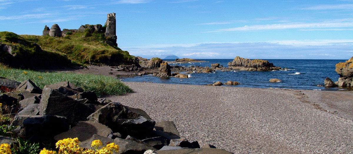 Castle Dunure Ayrshire coast
