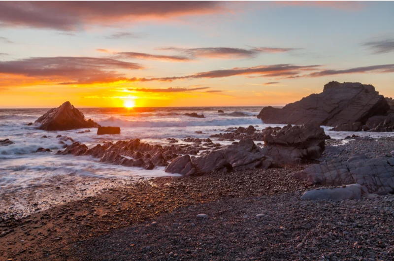 Sandymouth dog-friendly beach, Cornwall