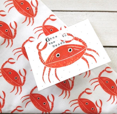 Lucky Lobster tea towels