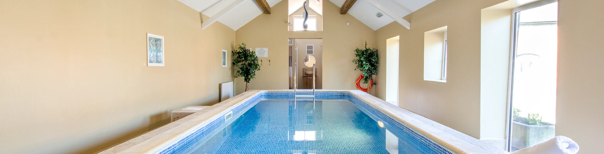 Holiday cottage complex with swimming pool