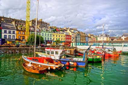 Colourful Cobh in County Cork ireland