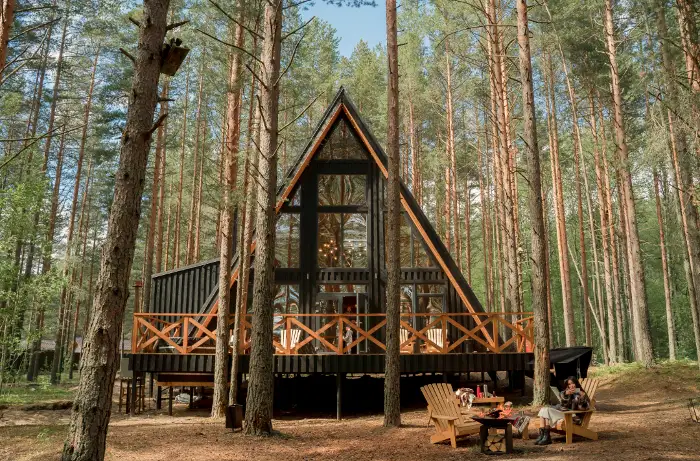 Luxury log cabin holiday