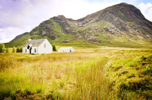 Holiday cottage in remote Britain