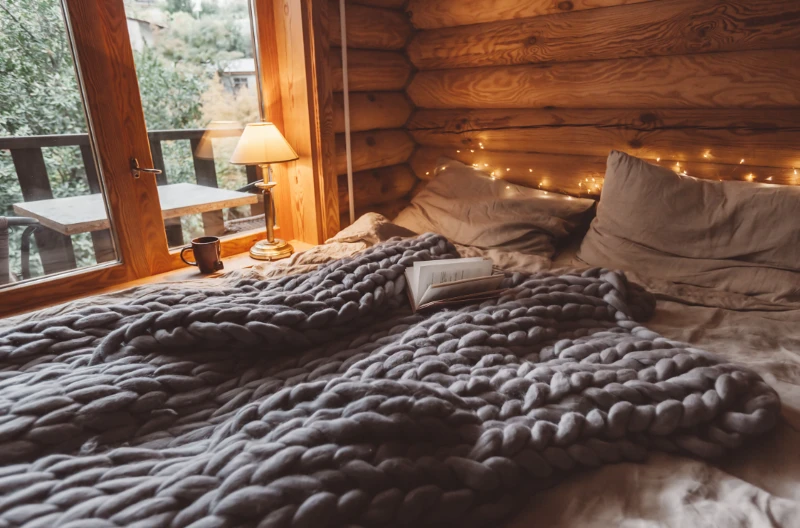 Romantic log cabin