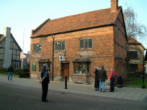 The house where Shakespeare was born